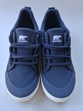 Sorel Navy Canvas Low-Top Sneakers